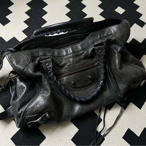 ‼️SOLD‼️BALENCIAGA MOTORCYCLE CITI BAG ANTHRACITE 2009